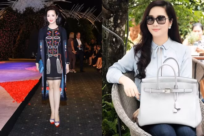 Hoa hậu Giáng My là một trong những người đẹp Việt say mê hàng hiệu. Thương hiệu yêu thích của cô là Hermes, Dior, Oscar de la Renta, Versace, Fendi... Cô thường xách túi Hermes với giá từ 200-300 triệu đồng và diện trang phục thuộc những nhà mốt này. Ảnh: Tiền Phong.