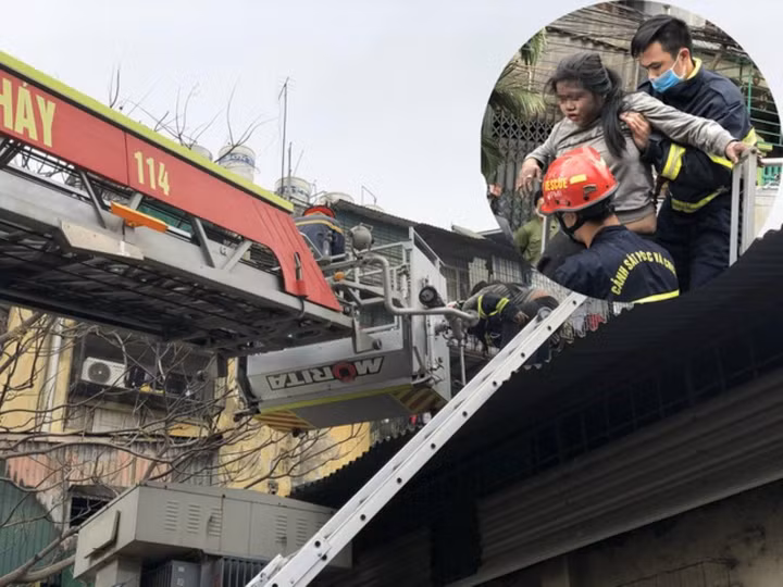Lúc này, ông Trung Văn Nam và ông Dương Ngọc Vũ khi đó đang sửa điều hòa ở gần nhà bị cháy, đã hỗ trợ tận tình, cùng lực lượng chức năng cứu nạn đưa cháu Y. ra khỏi nơi nguy hiểm.