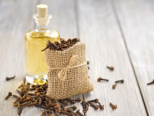 Dầu đinh hương. Tinh chất dầu đinh hương có tính kháng nấm và kháng khuẩn tự nhiên. Đặc biệt, khi dùng dầu đinh hương để chữa răng bị ê buốt, nó sẽ phát huy tác dụng cực hiệu quả. Ngoài ra, nó còn phát huy tác dụng đối với các vấn đề răng miệng khác. 