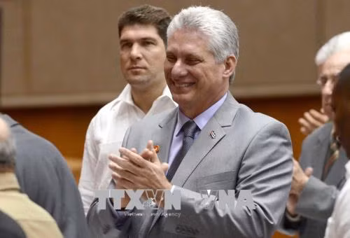 Chủ tịch Cuba Miguel Diaz-Canel. Ảnh: THX/TTXVN