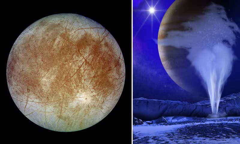 Trong hệ Mặt trời, Europa là vệ tinh lớn thứ 6 và là vệ tinh nhỏ nhất trong nhóm Galileo, sau 3 vệ tinh lớn hơn của sao Mộc, Titan của sao Thổ và Mặt trăng của Trái đất.
