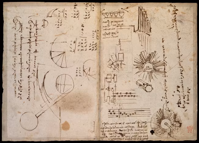 Leonardo da Vinci thậm chí còn lập mô hình hằng số trọng lực với độ chính xác khoảng 97%.