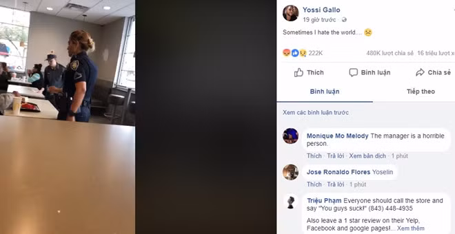 Ngoài những thương hiệu đã nêu, cư dân mạng từng phản ứng với việc McDonald's ở Myrtle Beach (South Carolina, Mỹ) đuổi người mua đồ ăn cho người vô gia cư vào hồi tháng 3/2018. Thương hiệu này không chỉ nhận được “bão” đánh giá 1 sao mà còn bị nhiều người dùng trên thế giới chửi rủa, chỉ trích.