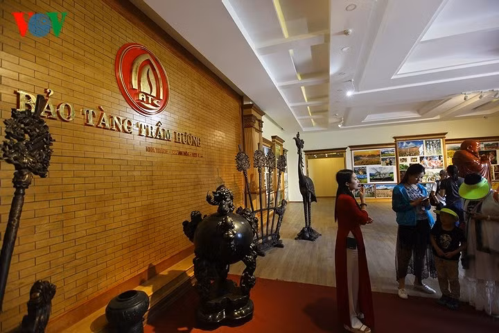 Bảo tàng được chia thành nhiều chủ đề như: giới thiệu chung về nét đẹp Việt Nam, những nghiên cứu của thế giới về trầm hương, bản đồ phân bố và nguồn gốc trầm hương, trầm hương gắn với tín ngưỡng trên toàn thế giới, những sản phẩm của trầm hương...
