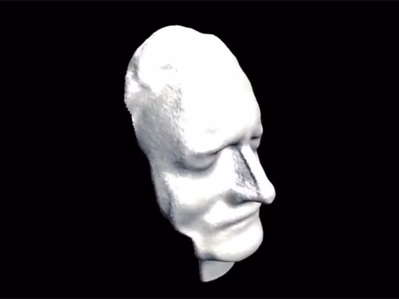 Gần đây, mặt nạ này đã được quét kỹ thuật số để tạo ra mô hình 3D, giúp hậu thế có cái nhìn chân thực hơn về diện mạo của nhà khoa học vĩ đại. (Ảnh: Smithsonian Magazine)