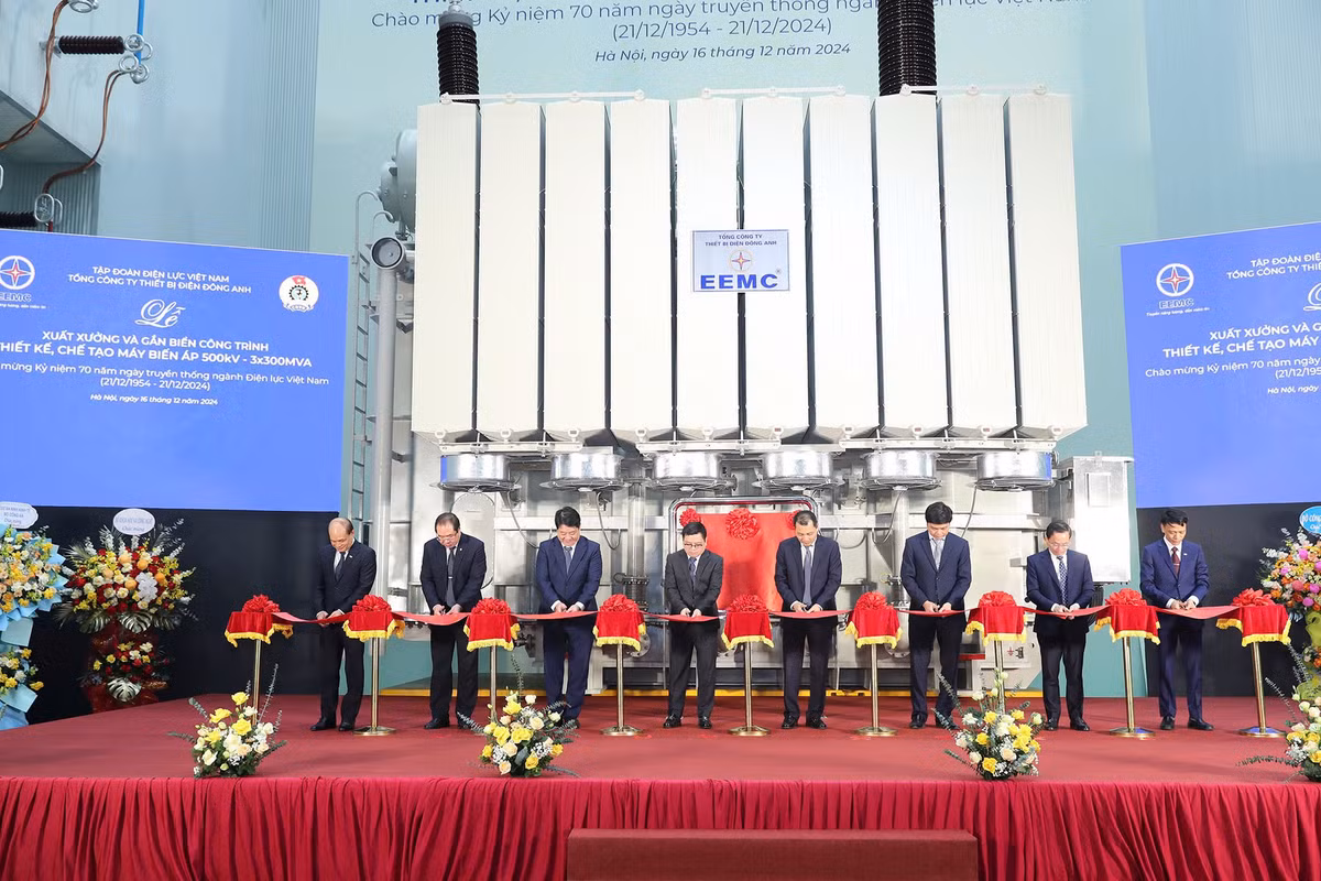 Tổng công ty Thiết bị điện Đông Anh (EEMC) là đơn vị thực hiện dự án, với sự hợp tác và giám sát từ các chuyên gia Nga để đảm bảo tiêu chuẩn quốc tế.(Ảnh: EEMC)