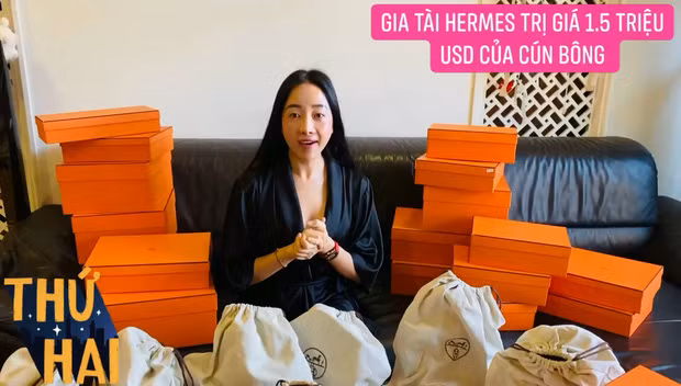 Bà mẹ đình đám này còn được mệnh danh là “hot girl sở hữu nhiều túi Hermes hơn cả Ngọc Trinh”.