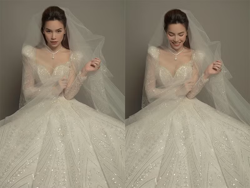 Trước đó, Hà Hồ đã tung ảnh mặc váy cưới khiến nhiều người hâm mộ thích thú và mong chờ đám cưới.