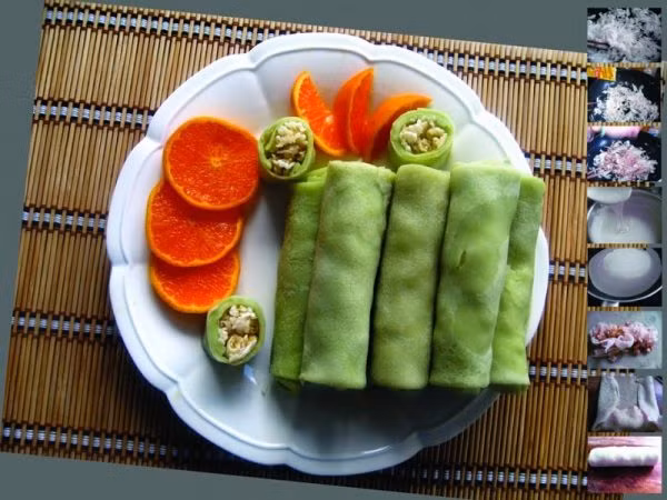 Lá dứa được cho vào bột bánh để món ăn có màu đẹp mắt, hương thơm nhẹ. Khi thưởng thức, bạn có thể thêm nước cốt dừa, đường, muối, mè rang...