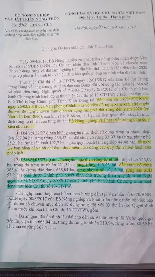 Thanh Hoa xoa rung phong ho lam du lich: PCT tinh noi “Bo NN&PTNT cho phep” xoa rung phong ho?-Hinh-3