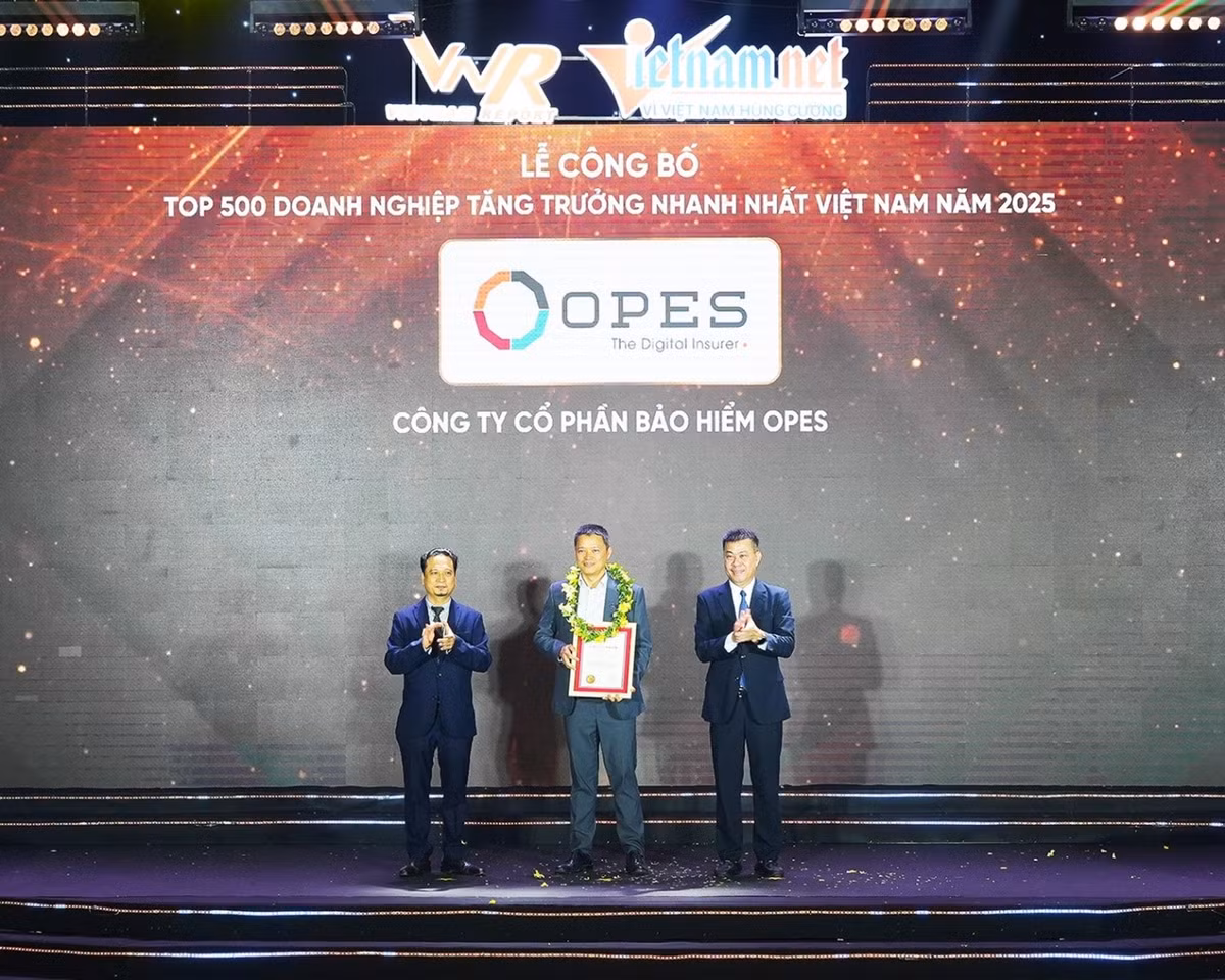 Bảo hiểm số OPES lần đầu tiên được vinh danh trong xếp hạng FAST500 Bao hiem so OPES lan dau tien duoc vinh danh trong xep hang FAST500