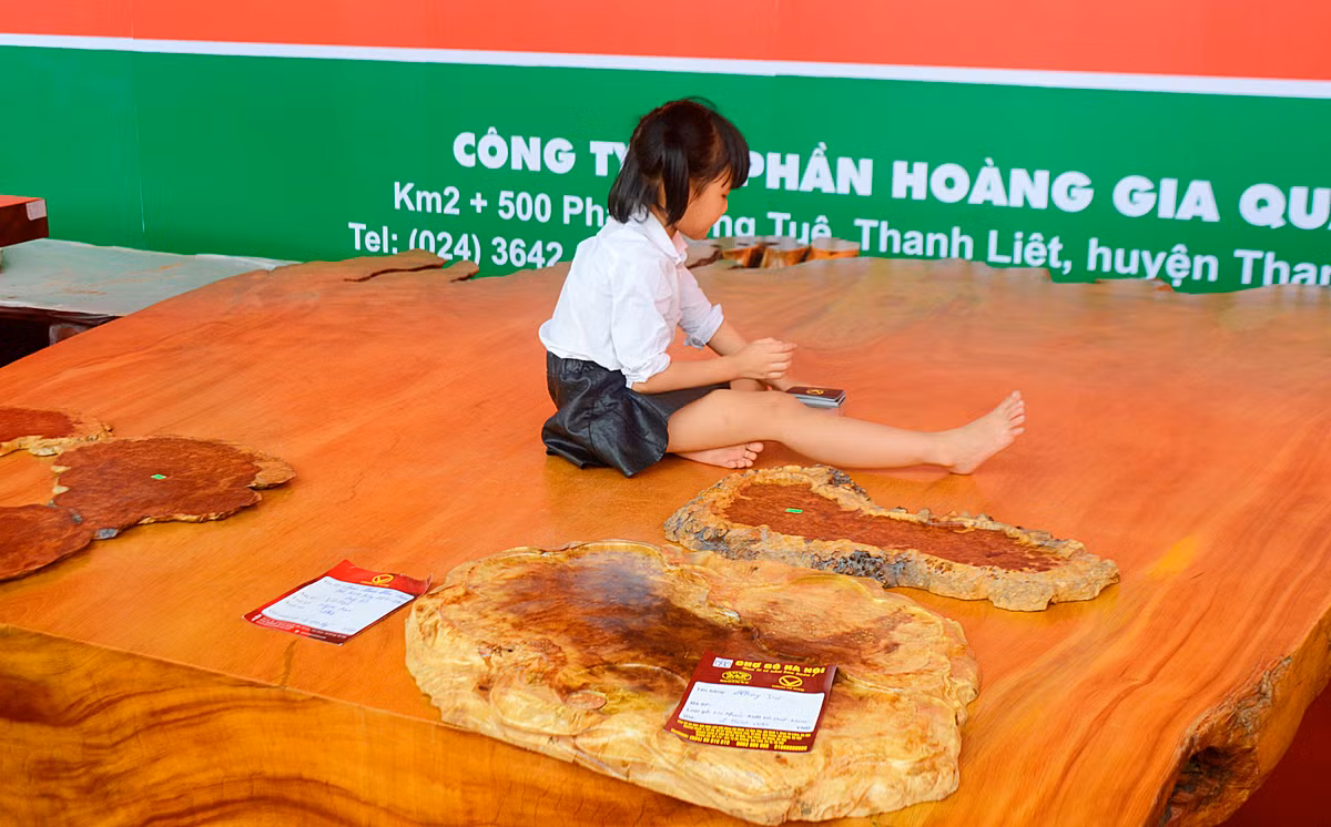 Chiếc phản gỗ này có giá 1,17 tỷ đồng, thuộc sở hữu của một đại gia Hà Thành.