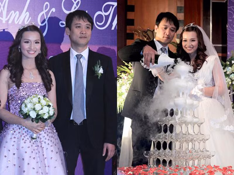 Nữ diễn viên lên xe hoa cách đây 9 năm. Ông xã của Lã Thanh Huyền là doanh nhân Trần Anh. Ảnh: Khám phá