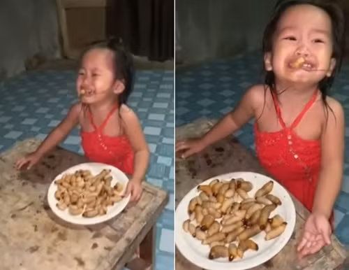Cho con gái nhỏ ăn sâu, cha mẹ bị “ném đá” dữ dội Cho con gai nho an sau, cha me bi “nem da” du doi
