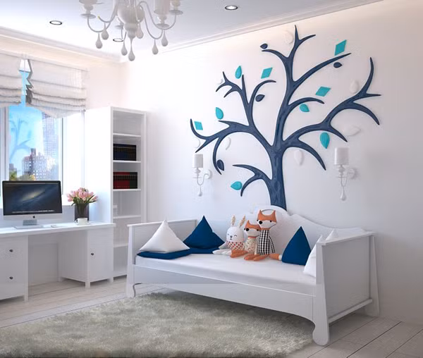 Nội thất không cố định. Đồ đạc trong nhà nên được cố định để tránh tai nạn cho trẻ. Chẳng hạn, những món nội thất lớn như tủ quần áo, gương đứng nên cố định vào tượng, tránh đổ vào người trẻ gây nguy hiểm.