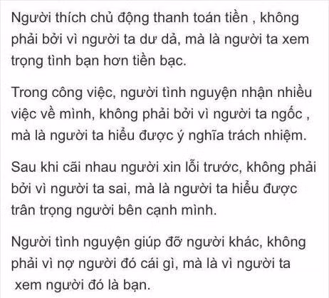 Những điều nên biết trong cuộc sống.