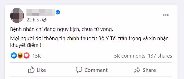 Moi Facebooker Nguyen Sin lam viec vu loan tin nguoi chet vi Covid-19