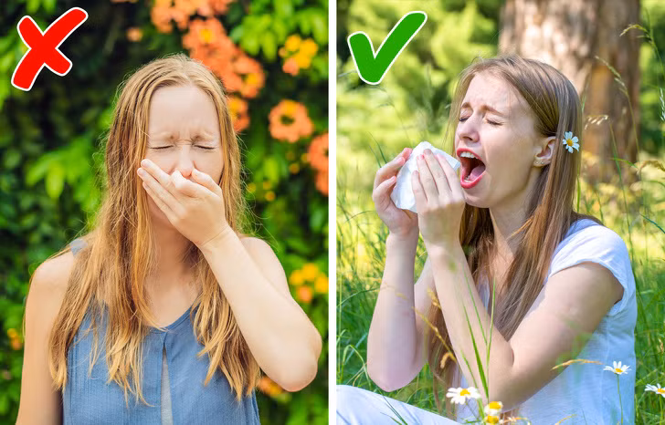 Nhịn hắt hơi: Thói quen xấu này ảnh hưởng tới hệ hô hấp, mạch máu, não bộ, thậm chí là thực quản. Chức năng chính của việc hắt hơi là loại bỏ vi khuẩn và bụi bặm. Khi bạn nhịn hắt hơi, bạn đã ngăn cơ thể loại bỏ những thứ này. Không những thế nhịn hắt hơi khiến toàn bộ áp lực phản lại và có thể làm tổn thương tai, tăng huyết áp, thậm chí gây ảnh hưởng xấu đến thực quản.