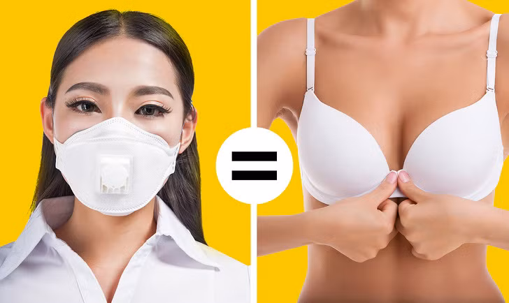 Áo ngực: Phụ kiện này có thể trở thành mặt nạ bảo vệ tạm thời khi bạn ở vùng nguy hiểm nhiều khói. Áo ngực làm bằng vật liệu thoáng khí có thể lọc khói và bụi.
