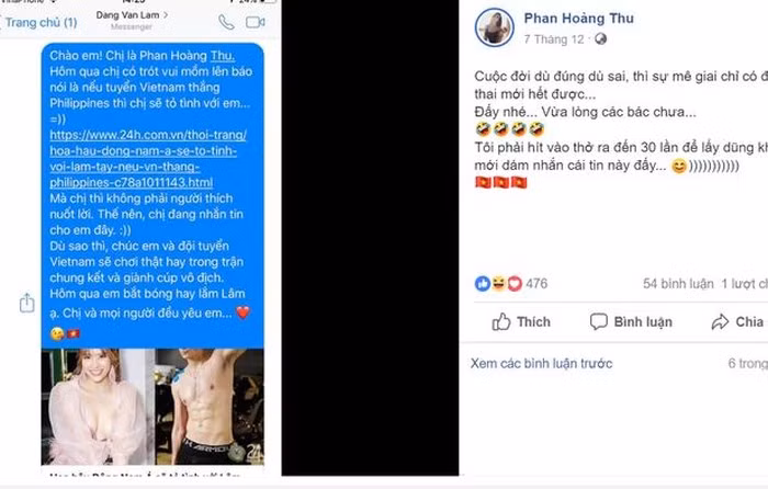 Bi quyet giu dang cua Phan Hoang Thu, nguoi to tinh Dang Van Lam