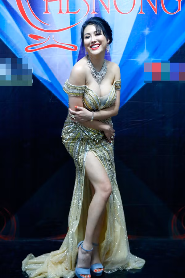 Tháng 11 vừa qua, Phi Thanh Vân bị người hâm mộ “ném đá” khi mặc trang phục phản cảm và chọn đôi sandal màu xanh không liên quan tới bộ đầm ánh kim đính kết cầu kỳ.