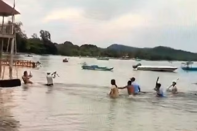 Kết quả đấu tranh ban đầu cho thấy, khoảng 15h ngày 18/5, anh Trương Thanh Điền (SN 1973, khu phố 3, phường Dương Đông) cùng với anh Phùng Đăng Khoa (SN 1978, ấp Rạch Hàm, xã Hàm Ninh, TP Phú Quốc và một số người đến khu vực Resort Mai Phương thuộc ấp 4, xã Cửa Cạn để xuống biển bắt cá.
