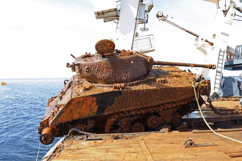 Không may, trên đường vận chuyển, tàu vận tải USS Thomas Donaldson đã bị tàu ngầm U-boat của Đức đánh chìm. Nguồn ảnh: BQP Nga