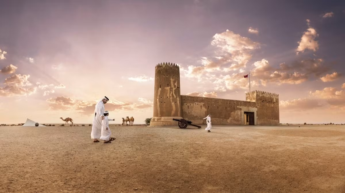 Al Zubarah là di sản khảo cổ học lớn nhất ở Qatar với diện tích khoảng 60 ha.