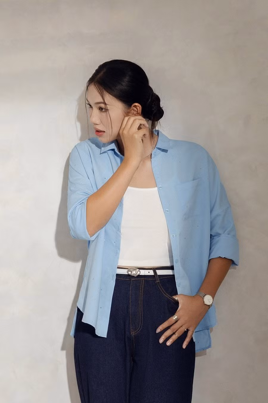 Hinh anh Anh Vien xinh dep diu dang khi lam mau anh thoi trang-Hinh-10