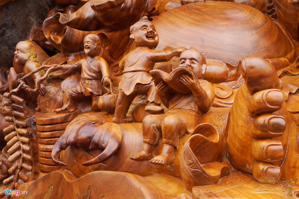 Những đứa trẻ xung quanh Phật mang ý nghĩa cầu con cái, cầu gia đình, con cháu hạnh phúc. Đó là ước muốn về cuộc sống gia đình hạnh phúc, sung túc và hoan hỷ.