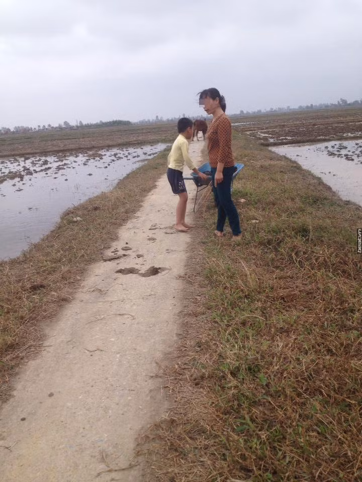 Phat hoang me bat con... boc phan trau bo vi khong thich di hoc
