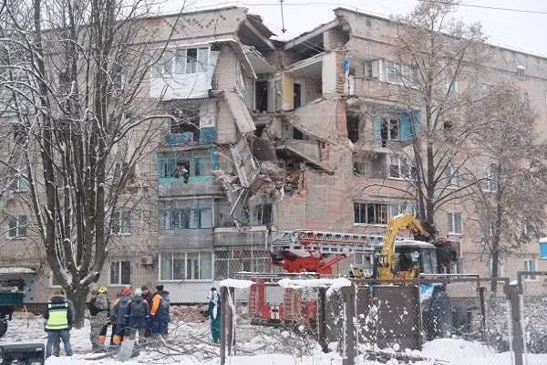 Ukraine: No khi gas tai chung cu o Kiev, nhieu nguoi bi mac ket