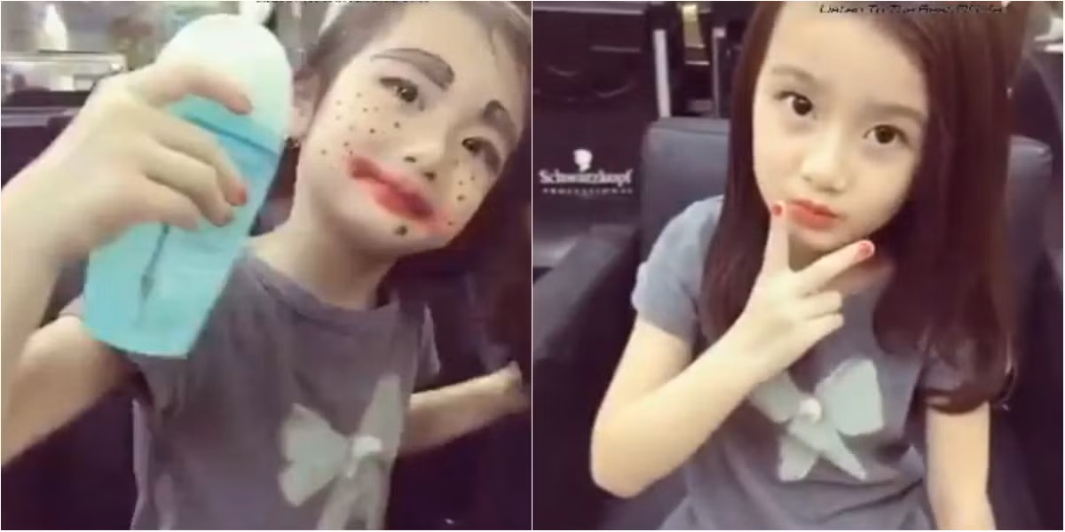 Phong trào phổ biến đến nỗi các em nhỏ xinh xắn cũng tham gia. Cái hay của dạng clip biến hình này là khiến người xem tò mò về nhan sắc thật của những "Chí Phèo", "Thị Nở" xấu tệ trước đó, chờ đợi chiêm ngưỡng khuôn mặt thật xinh xắn của "chính chủ" sau khi đã bỏ đi lớp trang điểm làm xấu.