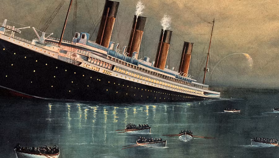 Vào năm 1912, Titanic cất cánh từ cảng Southampton, Anh, với mục tiêu đến New York, Mỹ, mang trên mình hơn 2.200 hành khách và thành viên phi hành đoàn. Nó được thiết kế với những tiện nghi và sang trọng chưa từng thấy, với các phòng ngủ hoàng gia, sân thượng, phòng hút xì gà và một hồ bơi khổng lồ.