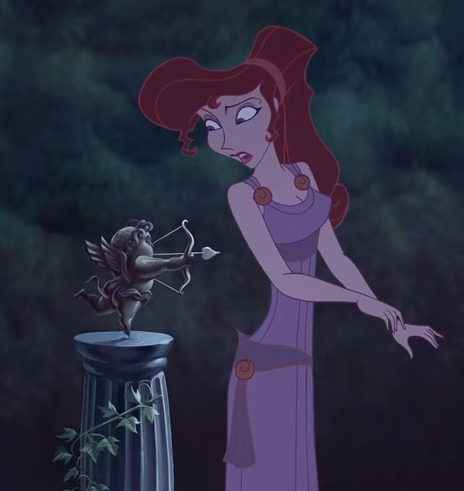 19. Hercules (1997): Có lẽ Meg đã phải lòng Hercules từ khi dính mũi tên của thần Cupid.