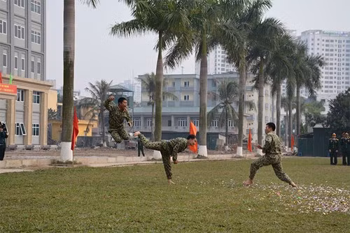 Đặc công biệt động 1 biểu diễn đánh đối kháng.