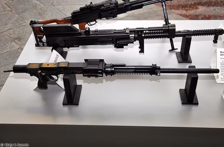 Nguyên mẫu TKB-264 - một trong những tiền thân của dòng súng máy PKM được trưng bày tại Tula. Nguồn ảnh: Vitaly Kuzmin.