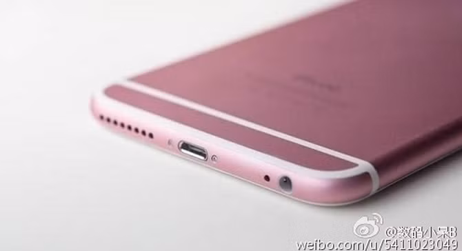 Các hình ảnh cho thấy iPhone 6s màu hồng có những nét thiết kế khá giống với phiên bản iPhone 6 hiện nay trên thị trường.