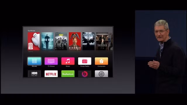  Apple TV Streaming. Trong sự kiện vào tháng 9 tới, Apple có vẻ sẽ dấn thân vào nền công nghiệp truyền hình số, được mô tả như "sát thủ" của các dịch vụ truyền hình cáp thông thường. Thông qua một số nguồn tin, CEO Tim Cook được cho là đang đàm phán với một số nhà đài lớn tại Mỹ là ABC, CBS, NBC, và Fox để tung ra dịch vụ truyền hình số mới, mang thương hiệu Táo Khuyết.