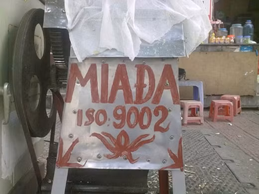 Quảng cáo mía đá đạt tiêu chuẩn ISO: 9002 bá đạo.