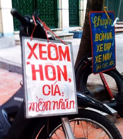 "Xe ôm hôn/ Giá mềm nhũn".