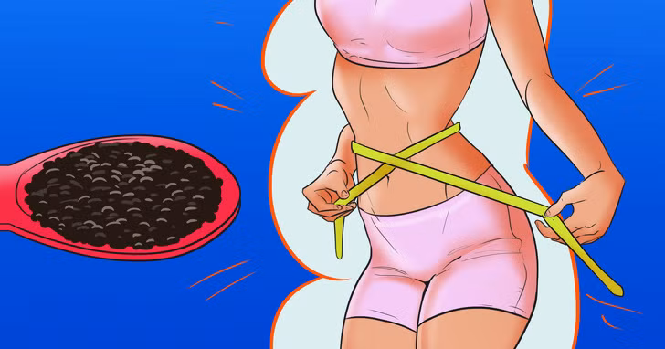 Hỗ trợ giảm cân: Chất xơ trong hạt chia mang lại cho mọi người cảm giác no lâu, dẫn đến giảm thèm ăn và từ đó giảm được cân nặng. Ngoài ra, những hạt này nở ra khi hấp thụ nước cũng khiến bạn đốt cháy mỡ bụng nhanh hơn rất nhiều. Ảnh: BS.