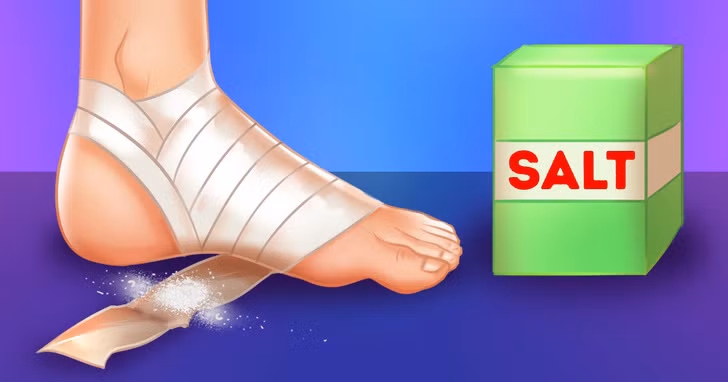Đắp muối ấm trên lòng bàn chân: Đặt hơi ấm lên bàn chân cũng có thể giúp loại bỏ ho. Làm nóng một túi nhỏ muối biển trong lò vi sóng hoặc trong chảo, nhiệt độ vừa phải với con bạn và không làm bỏng da chúng. Sau đó đắp túi muối trên bàn chân con của bạn và quấn băng xung quanh chúng. Khi muối nguội tháo bỏ và đeo tất giữ ấm chân.