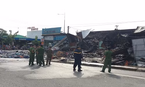 Phat hien thi the chay den tai Binh Duong