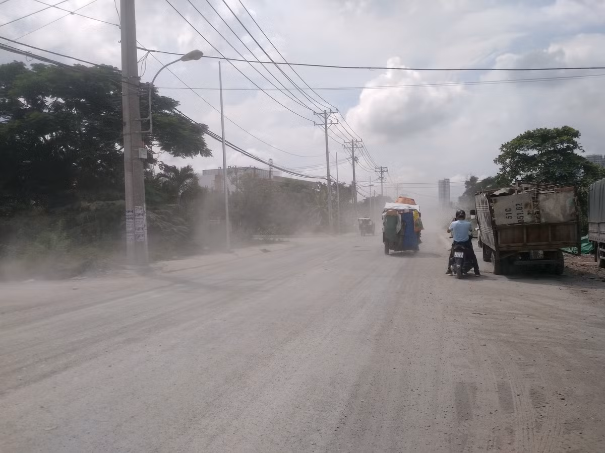 Chị Nguyễn Thị Mỹ Hạnh (35 tuổi, khu phố 3,phường Phú Thuận,quận 7) người dân sống trên tuyến đường Đào Trí cho biết: “Tuyến đường trở nên ô nhiễm nghiêm trọng khiến việc buôn bán của gia đình tôi khặp nhiều khó khăn. Do phải hít bụi liên tục khiến tôi hay bị nhức đầu, mệt mỏi và nhiều khi đổ bệnh nặng phải nằm liệt giường cả tuần mới khỏe lại”. 