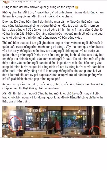 Sự việc bắt nguồn từ bức ảnh cả hai chạm mặt nhau trên phố đi bộ lan truyền trên mạng xã hội. Mâu thuẫn xảy ra khi những bức ảnh về cuộc chạm mặt này xuất hiện trên báo, và Thúy Vi buông lời mỉa mai ngoại hình luộm thuộm của Midu. Ngay sau đó, tối 3/11, trên trang cá nhân, hot girl Midu đăng tải bài viết "tố" có người cố tình dàn cảnh, ngồi chờ cô nhiều giờ để ghi lại khoảnh khắc chạm mặt, hòng tạo scandal để nổi tiếng. Midu cũng giải thích thêm, cô hiện đang bận rộn với dự án khu vui chơi giải trí sắp hoàn thành nên không quá ăn diện khi ra ngoài.