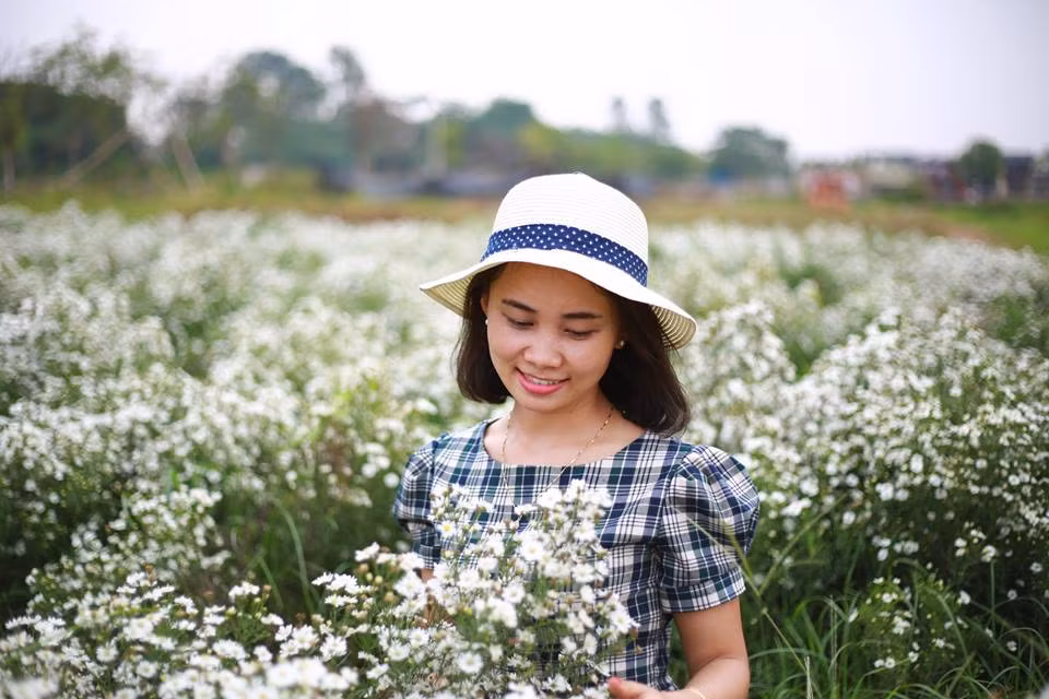 Tới đây, bạn sẽ ngỡ như lạc bước ở một xứ sở của các loại hoa với đủ sắc màu từ hoa cúc hoạ mi, hồng tố nữ, hoa súng tím, cho đến loài hoa thạch thảo lạ mắt... Ảnh: Tùng Diệp.