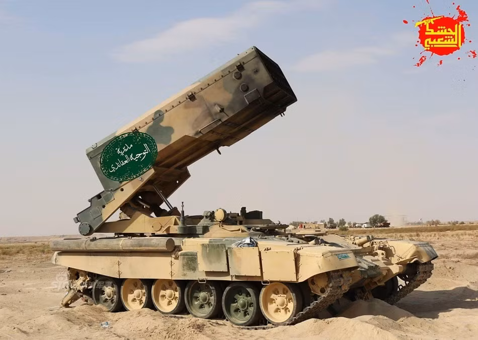 Theo một số nguồn tin, hiện Quân đội Iraq có trong tay 10-12 bệ phóng TOS-1A được mua từ Nga vào năm ngoái cùng thời điểm nước này nhận các máy bay cường kích Su-25. Nguồn ảnh: Sina