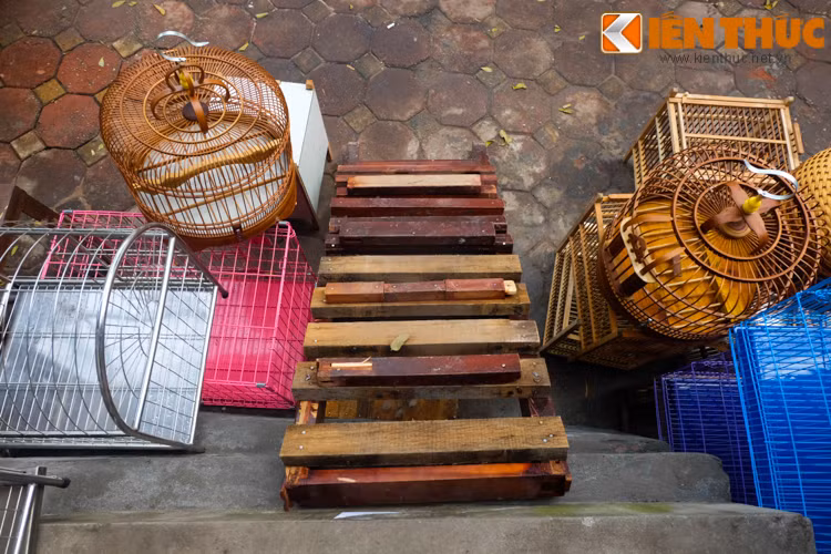 Để khắc phục tình trạng này, chủ cửa hàng này đã làm một cầu thang gỗ, bắc tạm để đi lại.