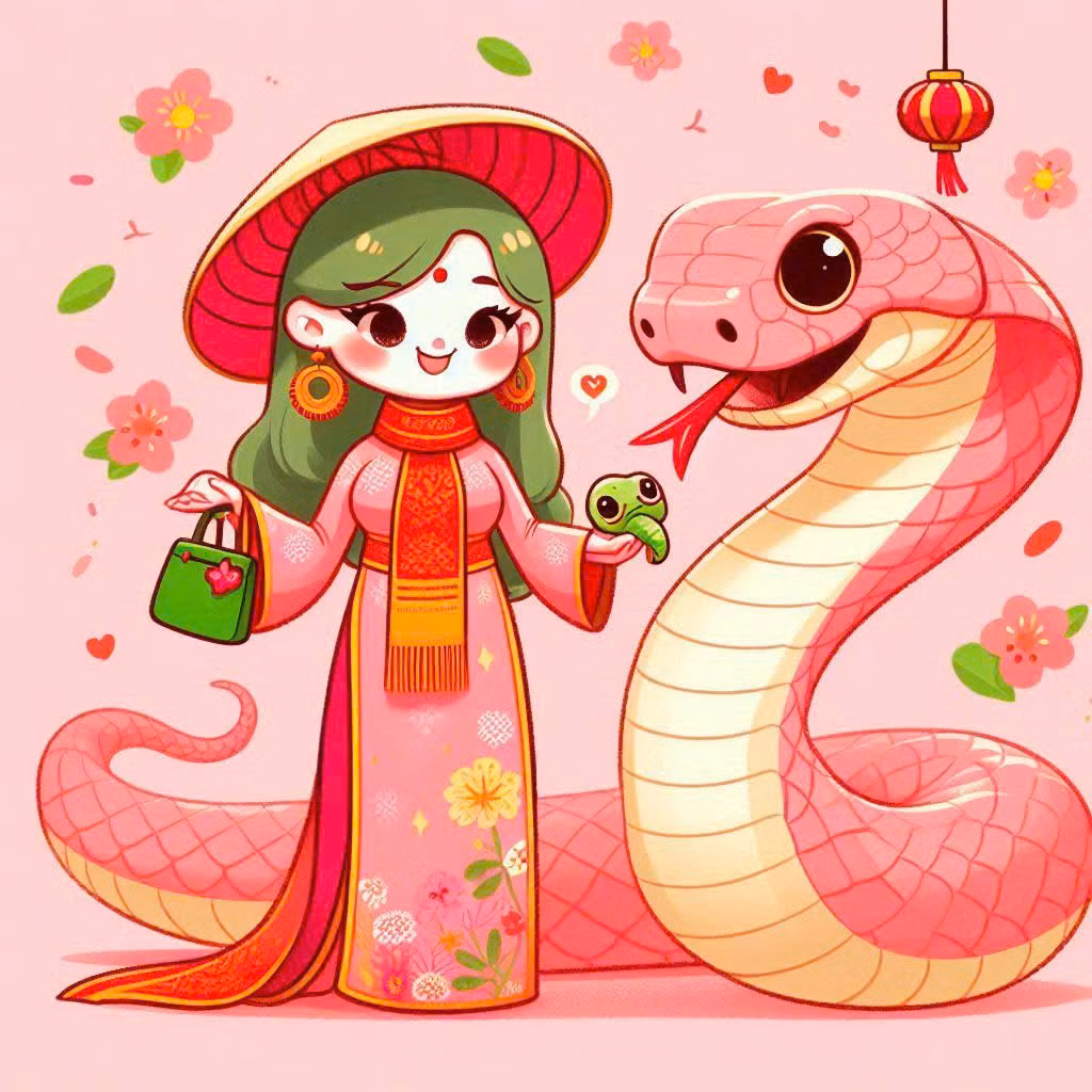 **Tỵ (Rắn) – Mệnh Hỏa** Màu tương sinh: Xanh lá (Mộc sinh Hỏa), đỏ, hồng (Hỏa). Màu kiêng kỵ: Đen, xanh dương (Thủy khắc Hỏa). Đây là nhân vật chính, là năm bản mệnh, nên dùng nhiều xanh lá để tránh Hỏa quá vượng (dễ gây căng thẳng). Để nổi bậc, hãy dùng màu hồng